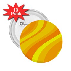 Orange Yellow Background 2 25  Buttons (10 Pack) 