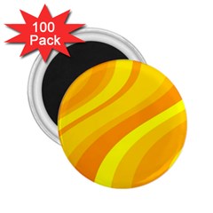 Orange Yellow Background 2 25  Magnets (100 Pack) 