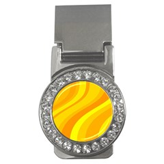 Orange Yellow Background Money Clips (cz) 