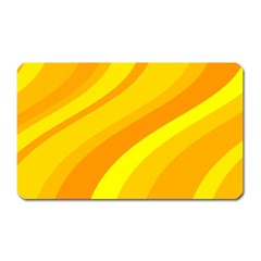 Orange Yellow Background Magnet (rectangular)