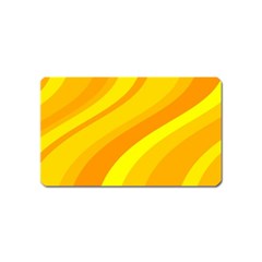 Orange Yellow Background Magnet (name Card)