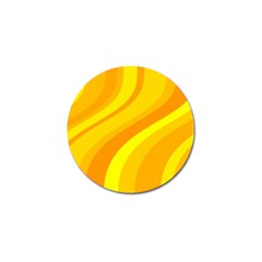 Orange Yellow Background Golf Ball Marker