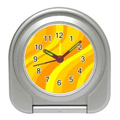 Orange Yellow Background Travel Alarm Clocks