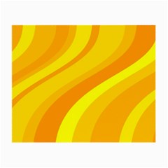 Orange Yellow Background Small Glasses Cloth by Amaryn4rt