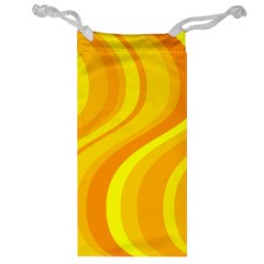 Orange Yellow Background Jewelry Bag