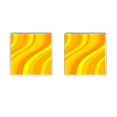 Orange Yellow Background Cufflinks (square) by Amaryn4rt