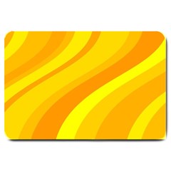 Orange Yellow Background Large Doormat 