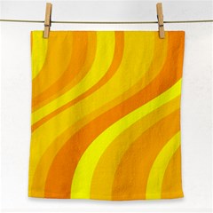 Orange Yellow Background Face Towel