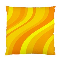 Orange Yellow Background Standard Cushion Case (one Side)