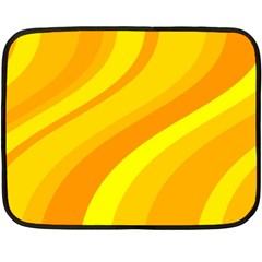 Orange Yellow Background Double Sided Fleece Blanket (mini) 