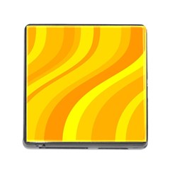 Orange Yellow Background Memory Card Reader (square) by Amaryn4rt