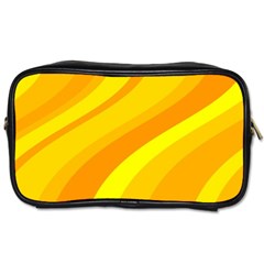 Orange Yellow Background Toiletries Bags 2-side