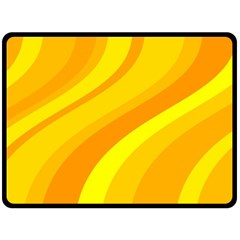 Orange Yellow Background Fleece Blanket (large) 