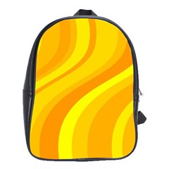 Orange Yellow Background School Bags (xl) 