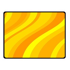 Orange Yellow Background Double Sided Fleece Blanket (small) 