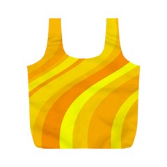 Orange Yellow Background Full Print Recycle Bags (m)  by Amaryn4rt