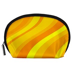 Orange Yellow Background Accessory Pouches (large) 