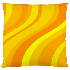 Orange Yellow Background Standard Flano Cushion Case (two Sides) by Amaryn4rt