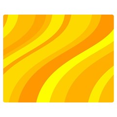 Orange Yellow Background Double Sided Flano Blanket (medium) 