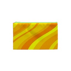 Orange Yellow Background Cosmetic Bag (xs)