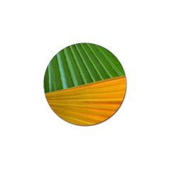 Pattern Colorful Palm Leaves Golf Ball Marker