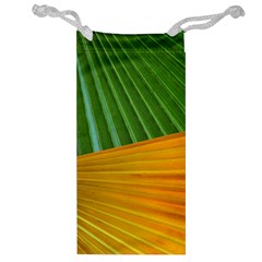 Pattern Colorful Palm Leaves Jewelry Bag