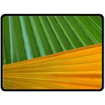 Pattern Colorful Palm Leaves Fleece Blanket (Large)  80 x60  Blanket Front