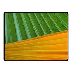 Pattern Colorful Palm Leaves Fleece Blanket (small)