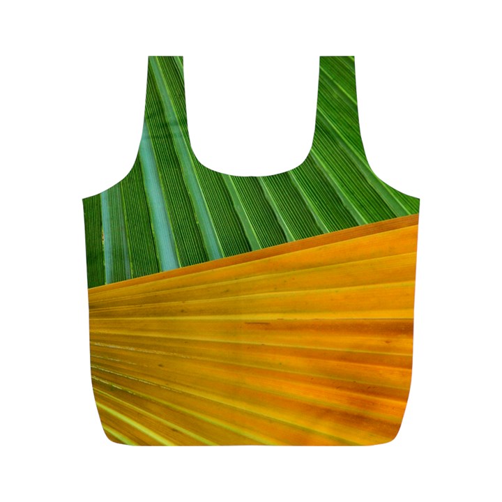 Pattern Colorful Palm Leaves Full Print Recycle Bags (M) 