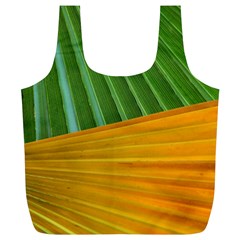 Pattern Colorful Palm Leaves Full Print Recycle Bags (l) 