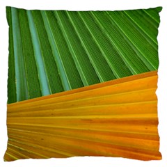 Pattern Colorful Palm Leaves Standard Flano Cushion Case (one Side)