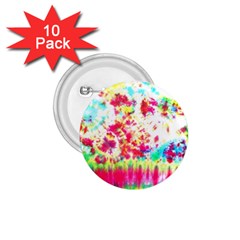 Pattern Decorated Schoolbus Tie Dye 1 75  Buttons (10 Pack)