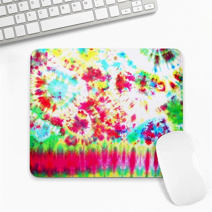 Pattern Decorated Schoolbus Tie Dye Large Mousepads