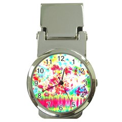 Pattern Decorated Schoolbus Tie Dye Money Clip Watches