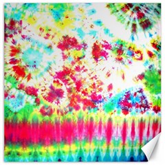 Pattern Decorated Schoolbus Tie Dye Canvas 12  X 12  