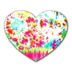 Pattern Decorated Schoolbus Tie Dye Heart Mousepads