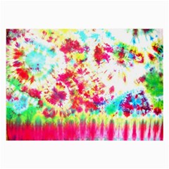 Pattern Decorated Schoolbus Tie Dye Large Glasses Cloth (2-side) by Amaryn4rt