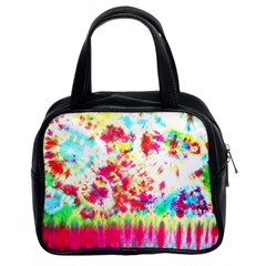 Pattern Decorated Schoolbus Tie Dye Classic Handbags (2 Sides)