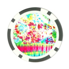 Pattern Decorated Schoolbus Tie Dye Poker Chip Card Guard (10 Pack)