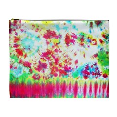 Pattern Decorated Schoolbus Tie Dye Cosmetic Bag (xl)