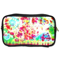 Pattern Decorated Schoolbus Tie Dye Toiletries Bags 2-side