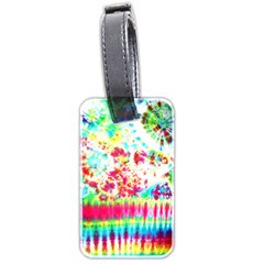 Pattern Decorated Schoolbus Tie Dye Luggage Tags (two Sides)