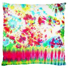 Pattern Decorated Schoolbus Tie Dye Large Cushion Case (one Side)