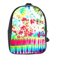 Pattern Decorated Schoolbus Tie Dye School Bags (xl)  by Amaryn4rt