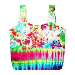 Pattern Decorated Schoolbus Tie Dye Full Print Recycle Bags (l) 