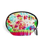 Pattern Decorated Schoolbus Tie Dye Accessory Pouches (Small)  Front