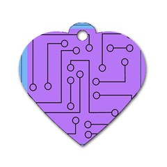 Peripherals Dog Tag Heart (one Side) by Amaryn4rt