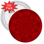 Psychedelic Art Red  Hi Tech 3  Buttons (100 pack)  Front