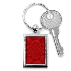 Psychedelic Art Red  Hi Tech Key Chains (rectangle) 