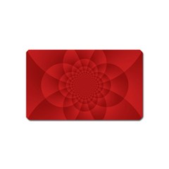 Psychedelic Art Red  Hi Tech Magnet (name Card)